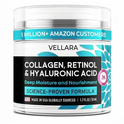 VELLARA - Anti-Aging Face Moisturizer with Retinol, Collagen & Hyaluronic Acid (2 PCS)