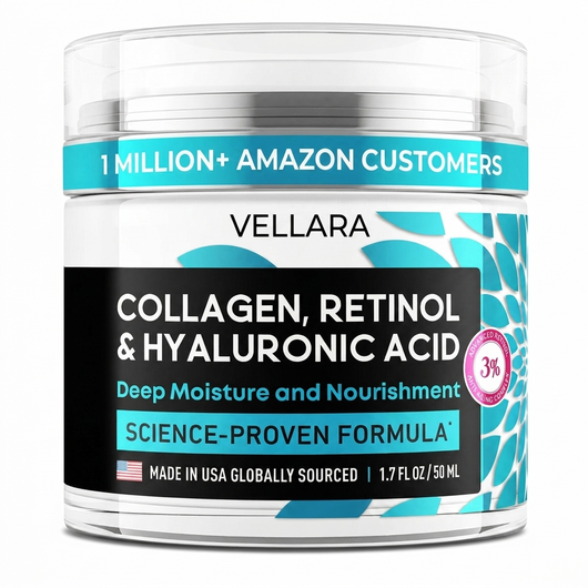 VELLARA - Anti-Aging Face Moisturizer with Retinol, Collagen & Hyaluronic Acid (2 PCS)